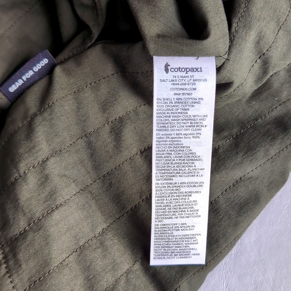 Cotopaxi Reversible Salto Insulated Flannel Jacket Plaid Blue Green Men's XL - Picture 8 of 11